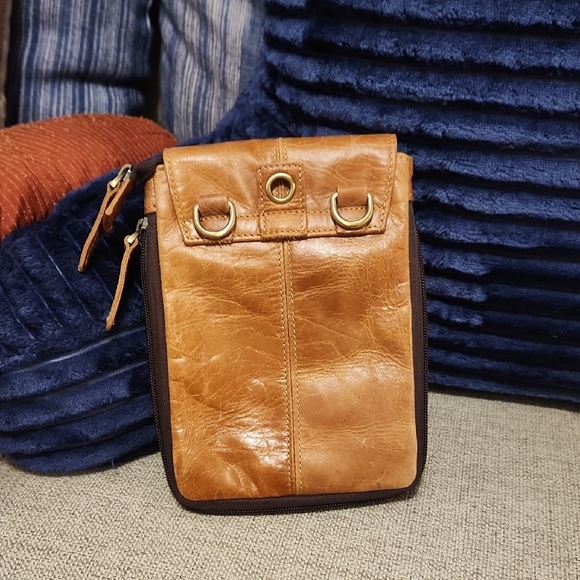 Tan Leather Men's Bag - Picture 3 of 7